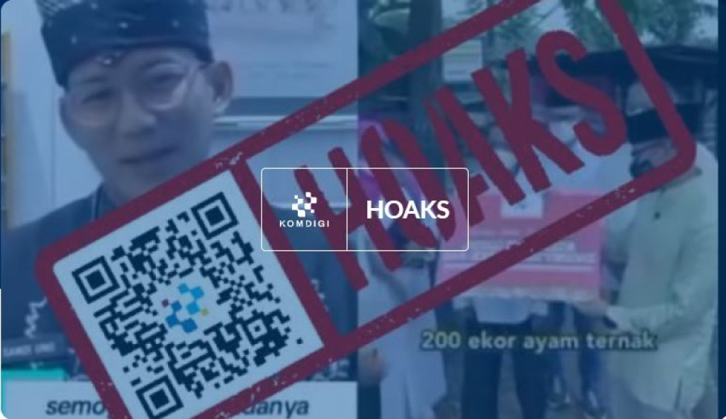 [HOAKS] Sandiaga Uno Beri Bantuan Modal Usaha melalui WhatsApp