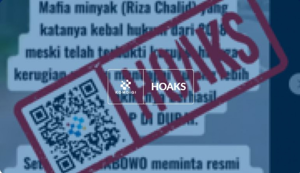 [HOAKS] Interpol Tangkap Riza Chalid di Dubai