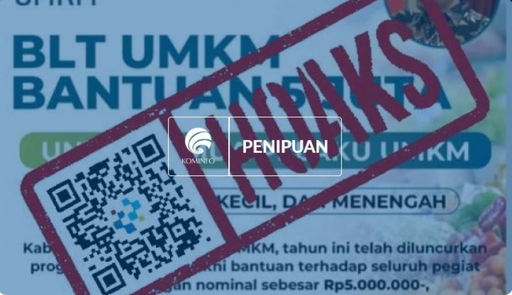 [HOAKS] BLT untuk Pelaku UMKM Sebesar Rp5 Juta