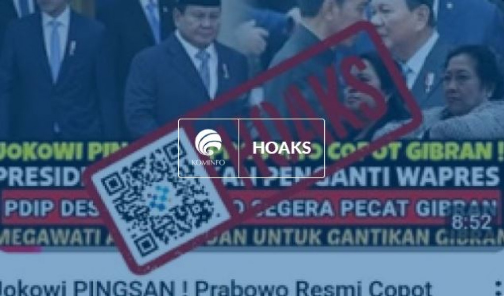 [HOAKS] Presiden Prabowo Resmi Copot Wakil Presiden pada Akhir April 2015