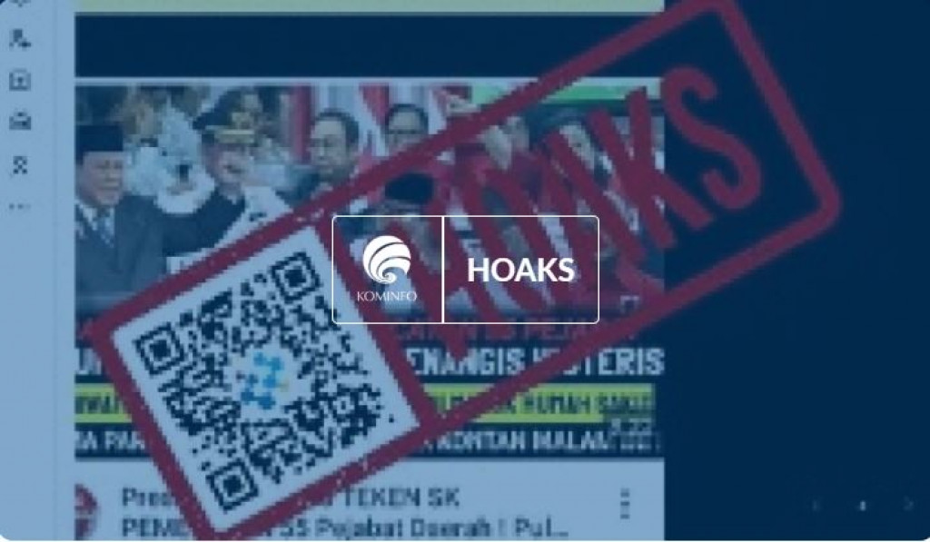 [HOAKS] Presiden Prabowo Teken SK Pemecatan 55 Pejabat Kepala Daerah