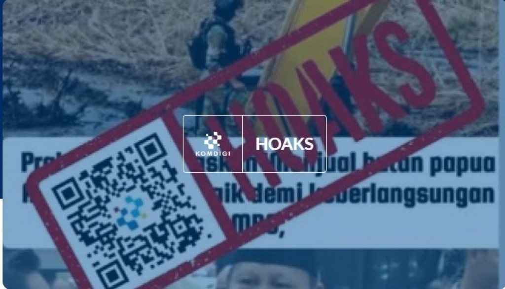 [HOAKS] Presiden Prabowo Menegaskan Menjual Hutan Papua Kunci Terbaik Keberlangsungan MBG
