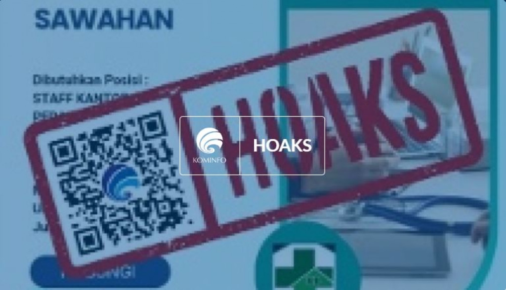 [HOAKS] Poster Lowongan Kerja di Puskesmas Sawahan Kota Surabaya