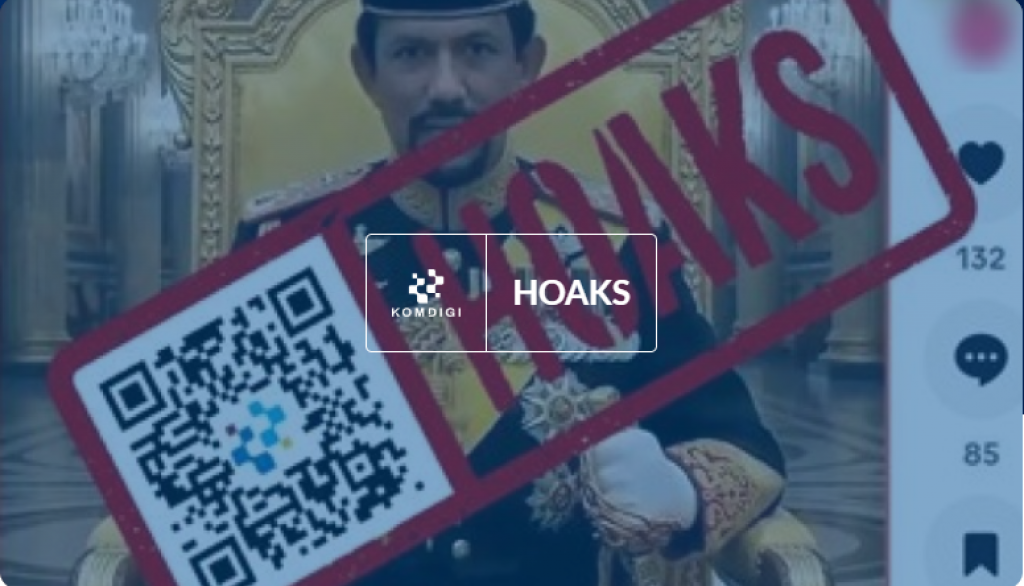 [HOAKS] Sultan Brunei Bagi-Bagi Dana Bantuan