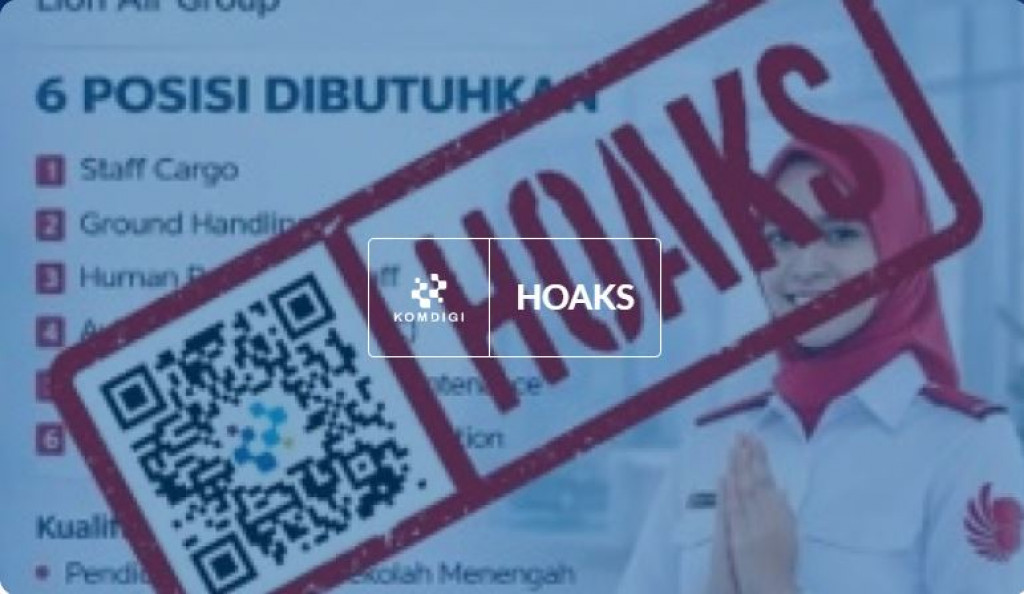 [HOAKS] Tautan Lowongan Kerja Lion Air Group