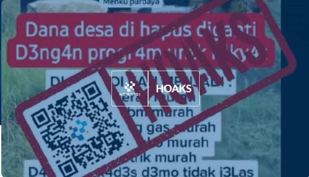 [HOAKS] Dana Desa Dihapus, Diganti Program untuk Rakyat