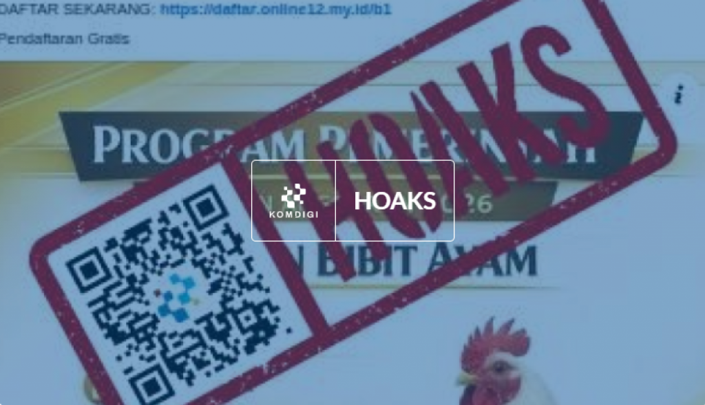 [HOAKS] Tautan Pendaftaran Program Bantuan Bibit Ayam 2026