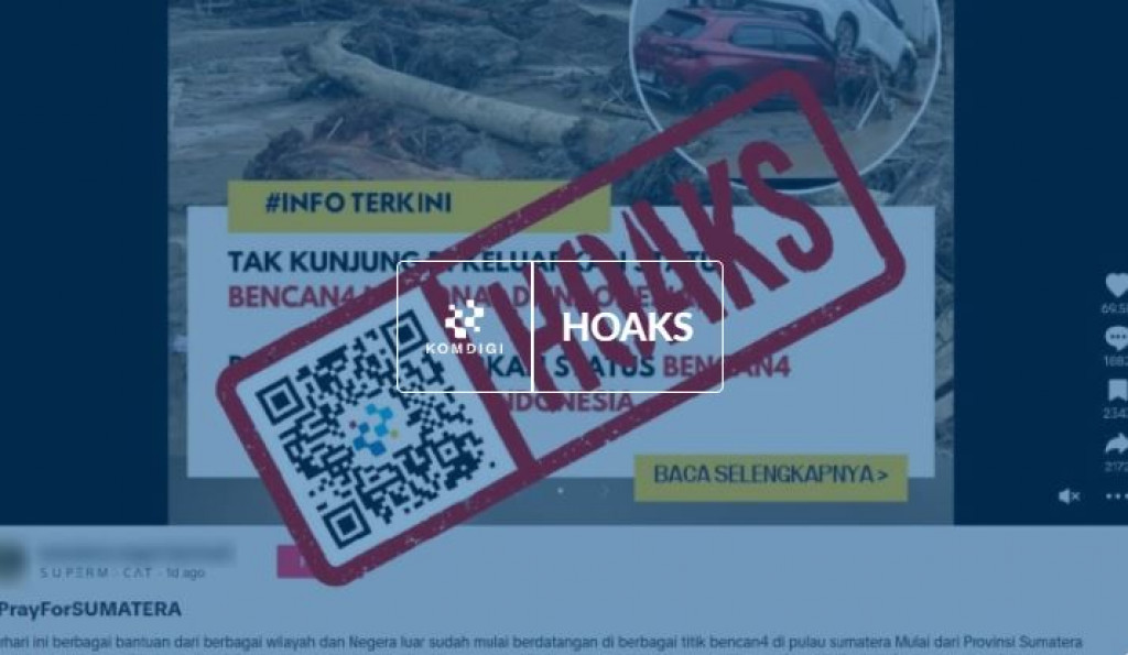 [HOAKS] Dunia Tetapkan Status Bencana Internasional untuk Indonesia