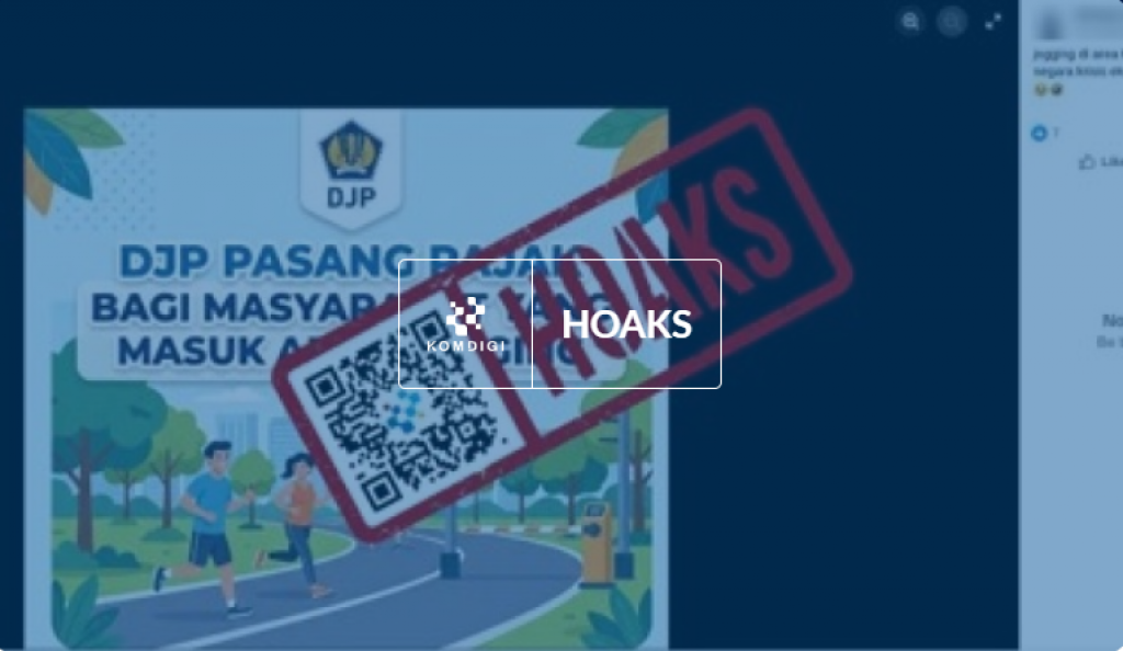 [HOAKS] DJP Pungut Pajak Masyarakat yang Jogging di Area Tertentu