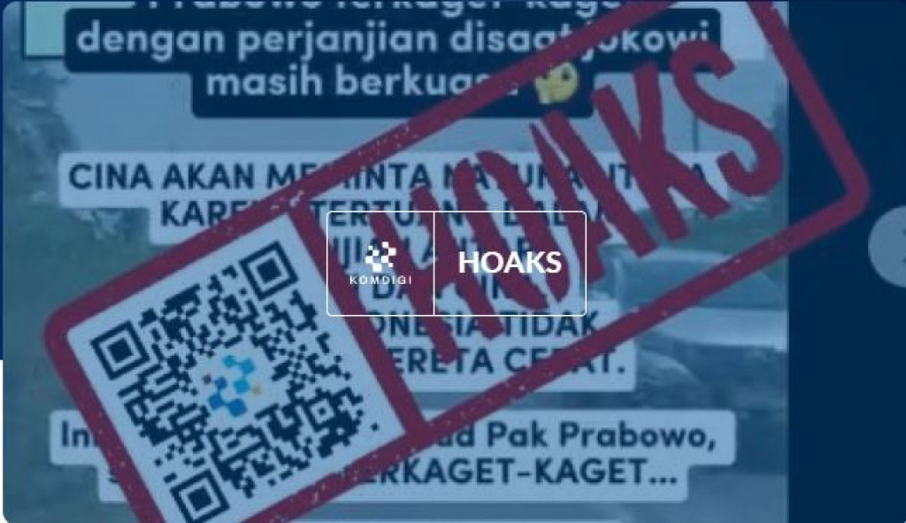 [HOAKS] Natuna Utara jadi Jaminan Utang Kereta Cepat Whoosh