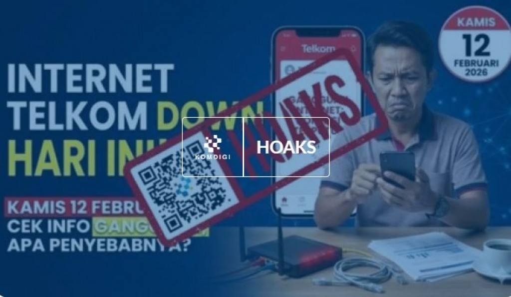 HOAKS] Gangguan Jaringan Nasional Telkom Lumpuhkan Akses Internet Indonesia pada 12 Februari 2026