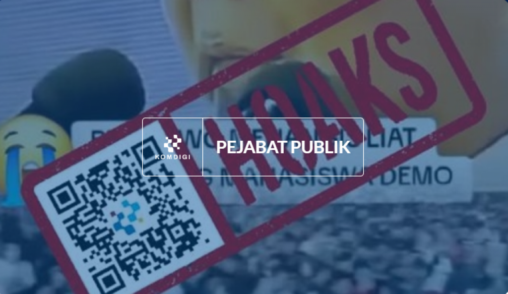 [HOAKS] Presiden Prabowo Menangis karena Adanya Demonstrasi Mahasiswa