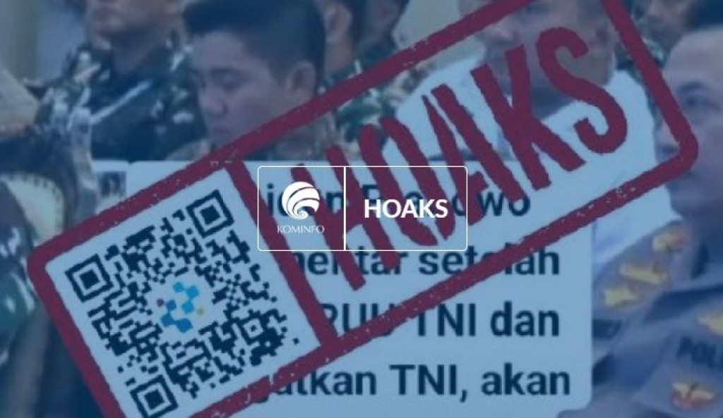 [HOAKS] Presiden Prabowo akan Hanguskan TNI jika Membuat Rakyat Susah usai Revisi UU TNI Sah