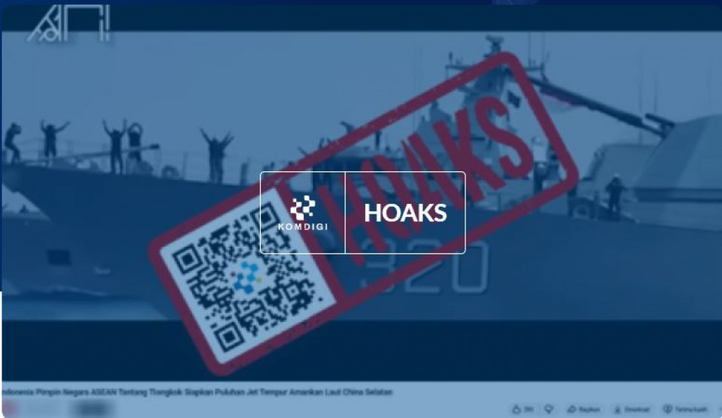 [HOAKS] Indonesia Pimpin Negara ASEAN Rebut Laut Cina Selatan