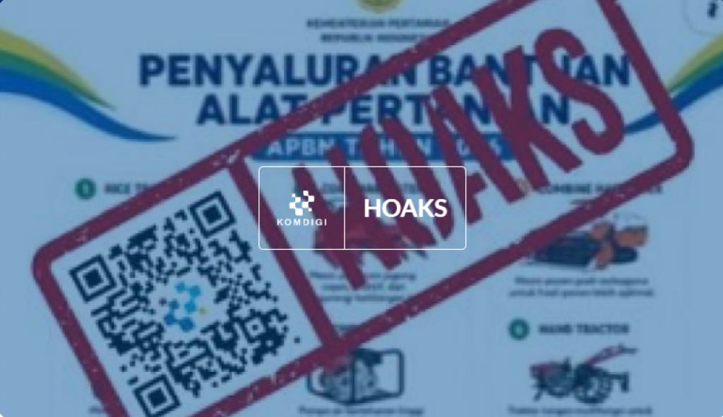 [HOAKS] Tautan Pendaftaran Bantuan Alat Pertanian APBN 2026