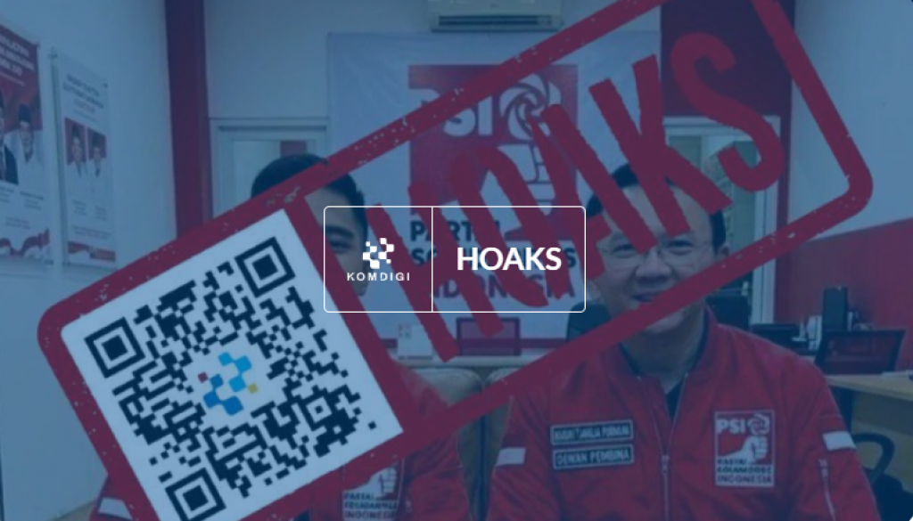 [HOAKS] Foto Ahok Pakai Jaket PSI Bersama Kaesang