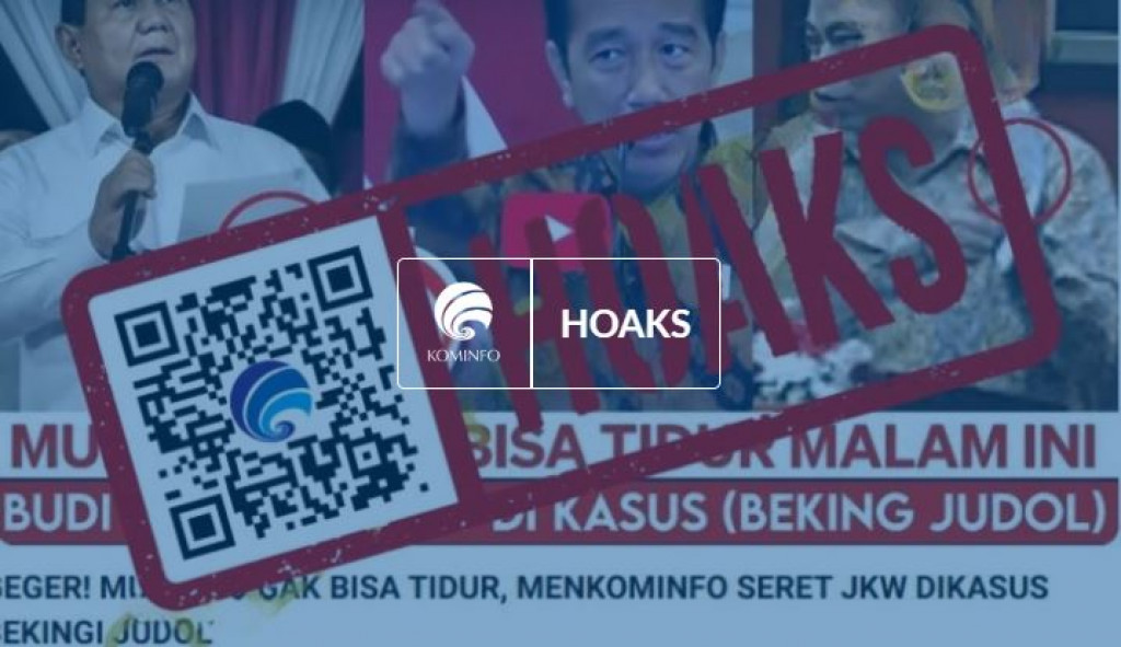 [HOAKS] Budi Arie Menyeret Jokowi dalam Kasus Judi Online