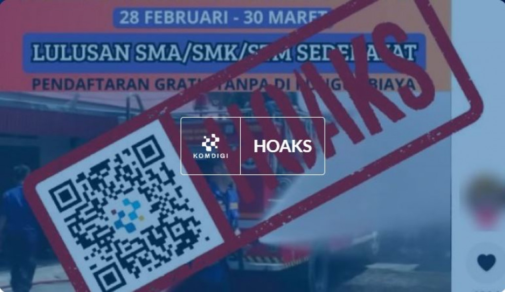 [HOAKS] Tautan Pendaftaran Rekrutmen Pemadam Kebakaran 2026