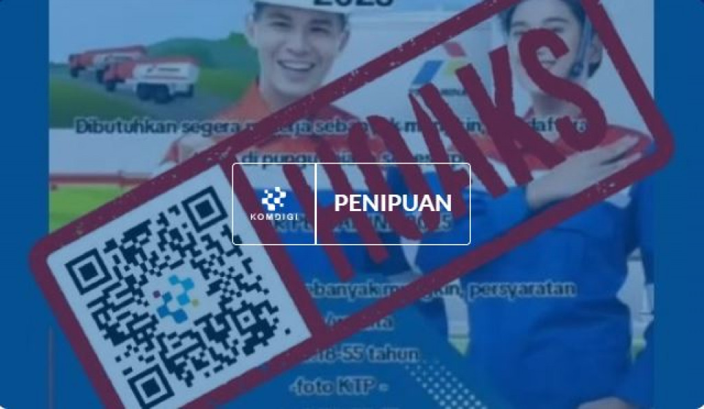 [HOAKS] Poster Lowongan Kerja dari PT Pertamina pada November 2025