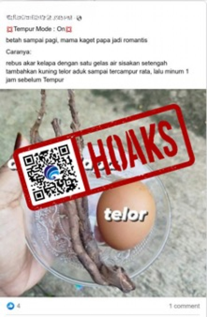 [HOAKS] Akar Kelapa dan Kuning Telur Dapat Meningkatkan Durasi Seks Pria