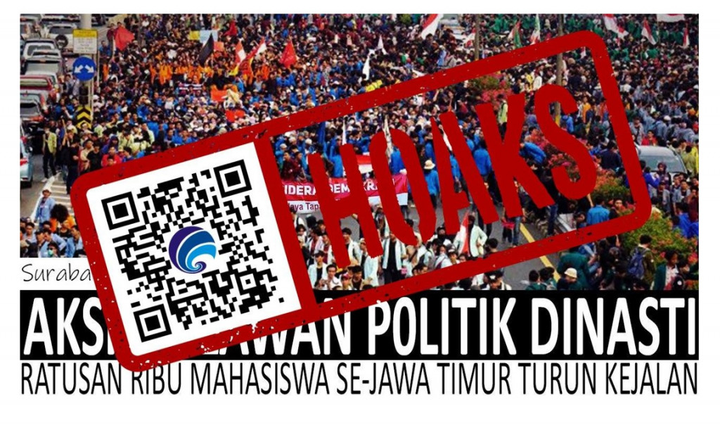 [HOAKS] Video "Surabaya Macet Total, Aksi Melawan Politik Dinasti"
