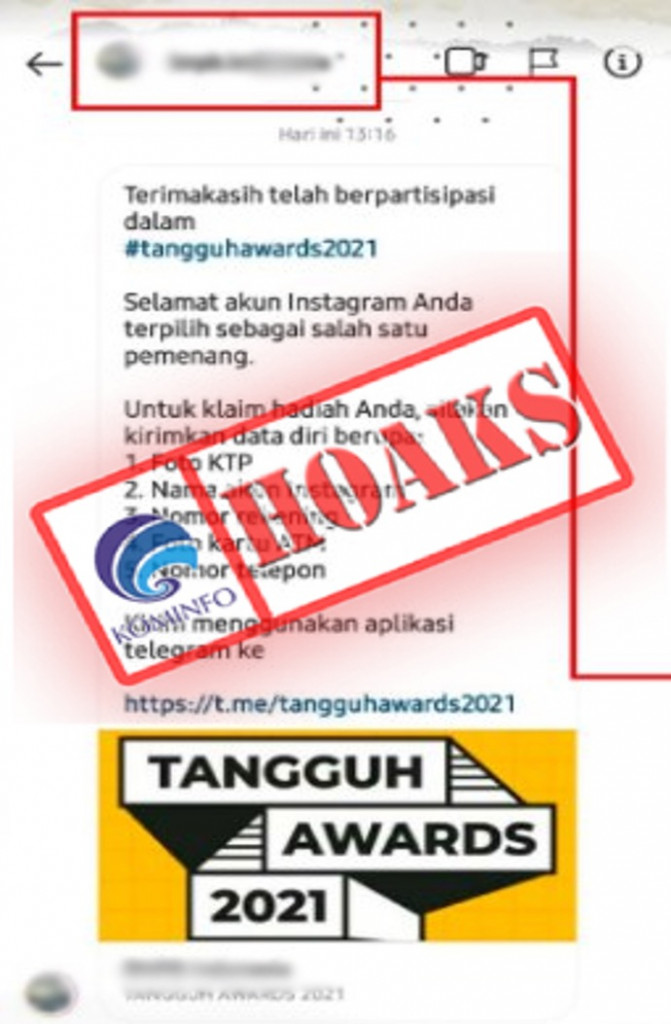 [HOAKS] Akun Instagram Mengatasnamakan BNPB