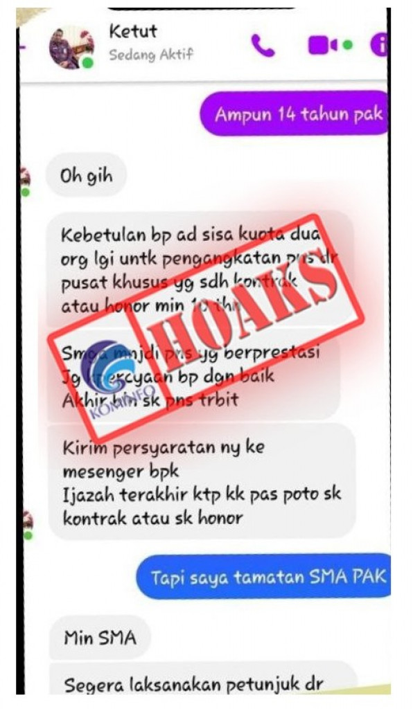 [HOAKS] Akun Facebook Mengatasnamakan Pj Bupati Buleleng