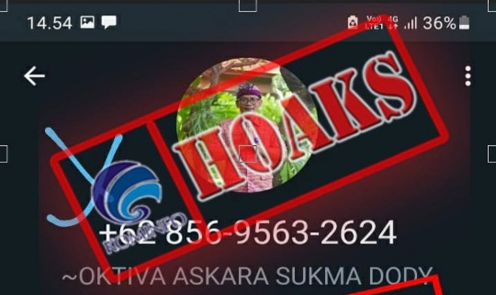 [HOAKS] Akun WhatsApp Palsu Mengatasnamakan Kepala Dinas Pariwisata Kabupaten Buleleng