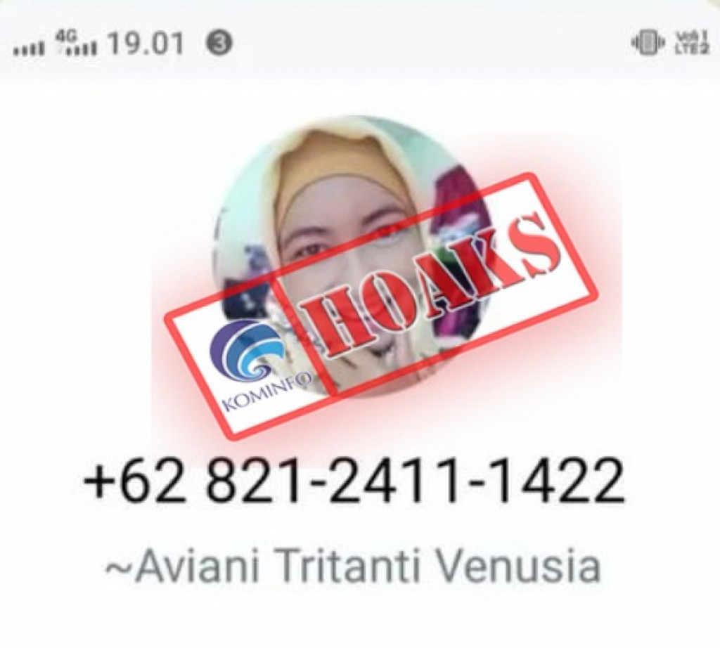 [HOAKS] Akun WhatsApp Mengatasnamakan Kepala Dinas Kesehatan Kabupaten Pati