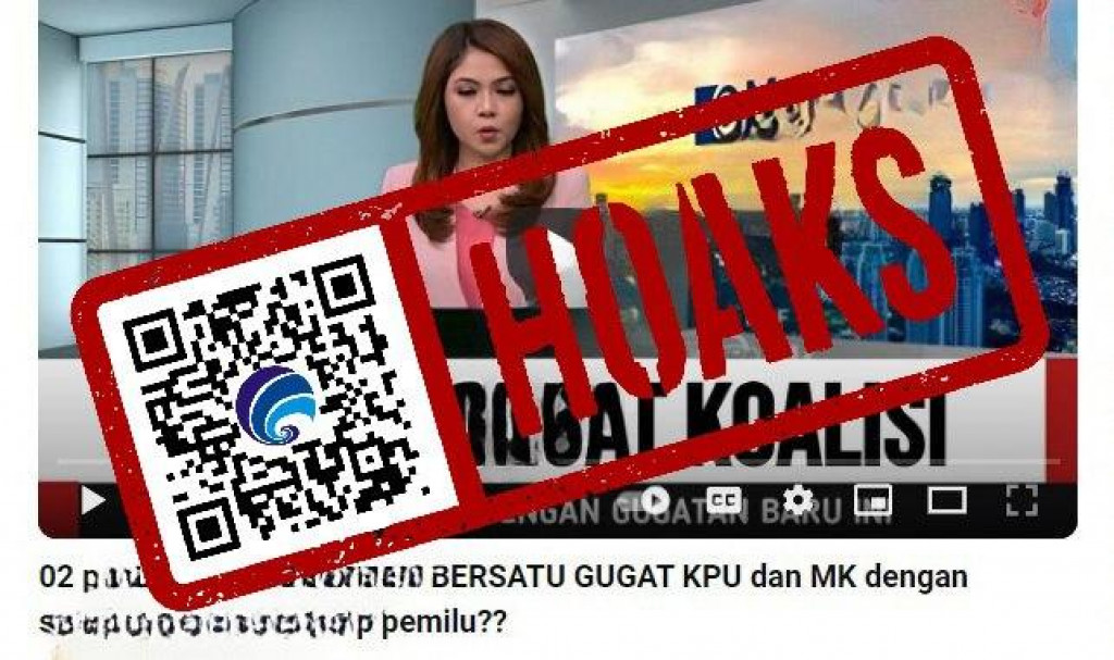 [HOAKS] Anies Baswedan dan Partai PDIP Bersatu Menggugat Komisi Pemilihan Umum (KPU) dan Mahkamah Konstitusi (MK)