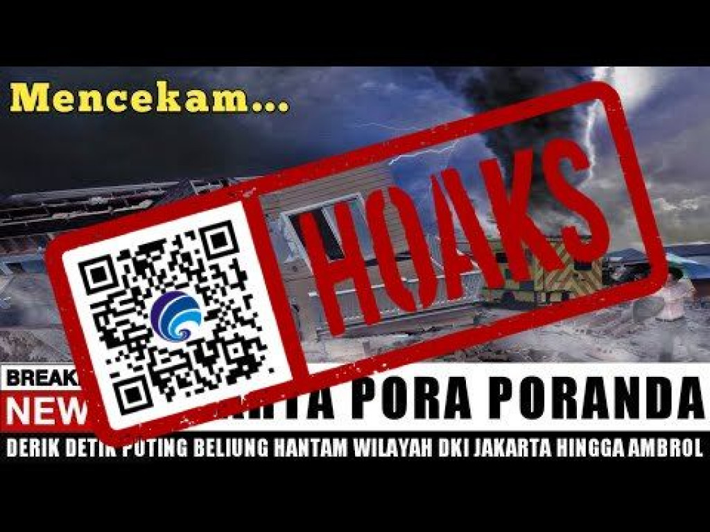 [HOAKS] Bencana Puting Beliung Sapu Bersih Wilayah DKI Jakarta