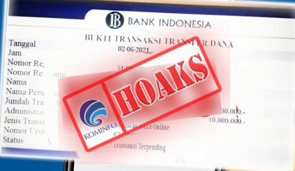 [HOAKS] Bank Indonesia Menerima Layanan Pinjam Dana