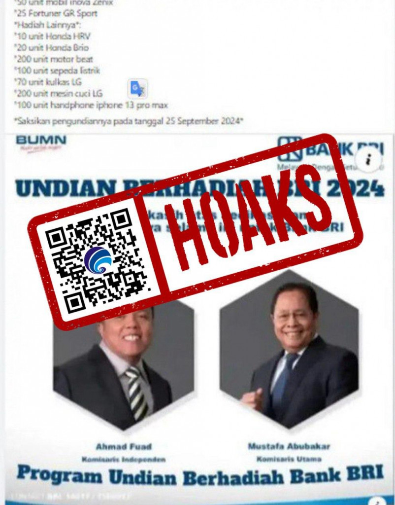 [HOAKS] BRI Bagikan Saldo Rp500 Ribu