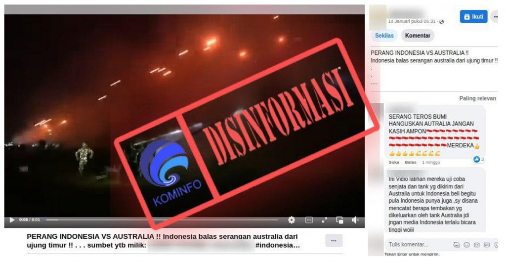 [DISINFORMASI] Perang Indonesia dan Australia di Wilayah Timur
