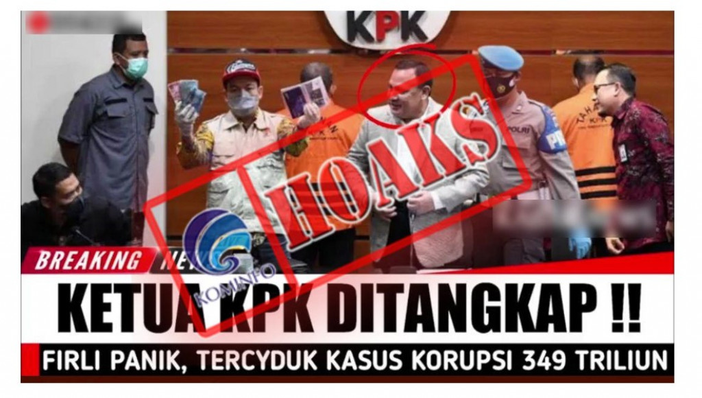 [HOAKS] Ketua KPK Ditangkap karena Terlibat Korupsi Rp349 Triliun