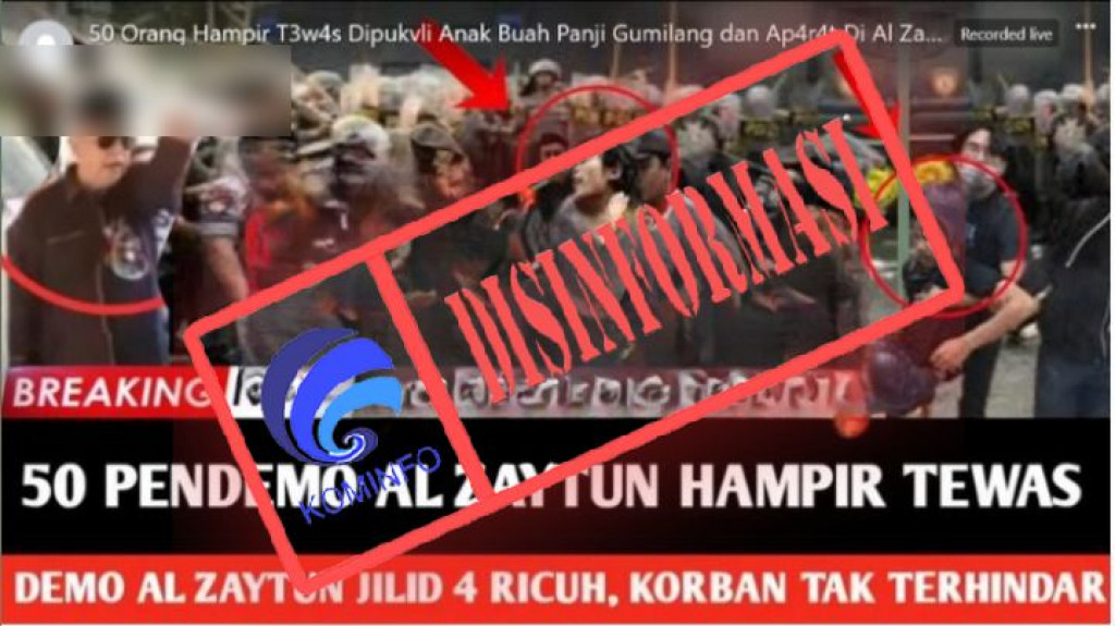 [DISINFORMASI] Gambar 50 Massa Demonstrasi Al-Zaytun Jilid 4 Hampir Tewas Dipukuli