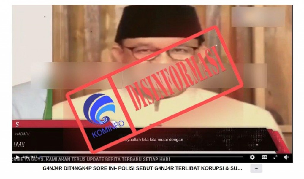 [DISINFORMASI] Ganjar Pranowo Ditangkap Polisi karena Kasus Dugaan Korupsi dan Menyuap KPK