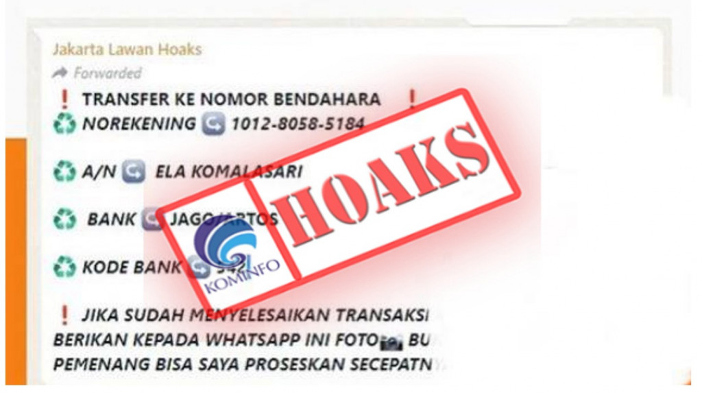 [HOAKS] Hadiah Uang dari Bank Jago dengan Mentransfer Sejumlah Nominal Uang Terlebih Dahulu