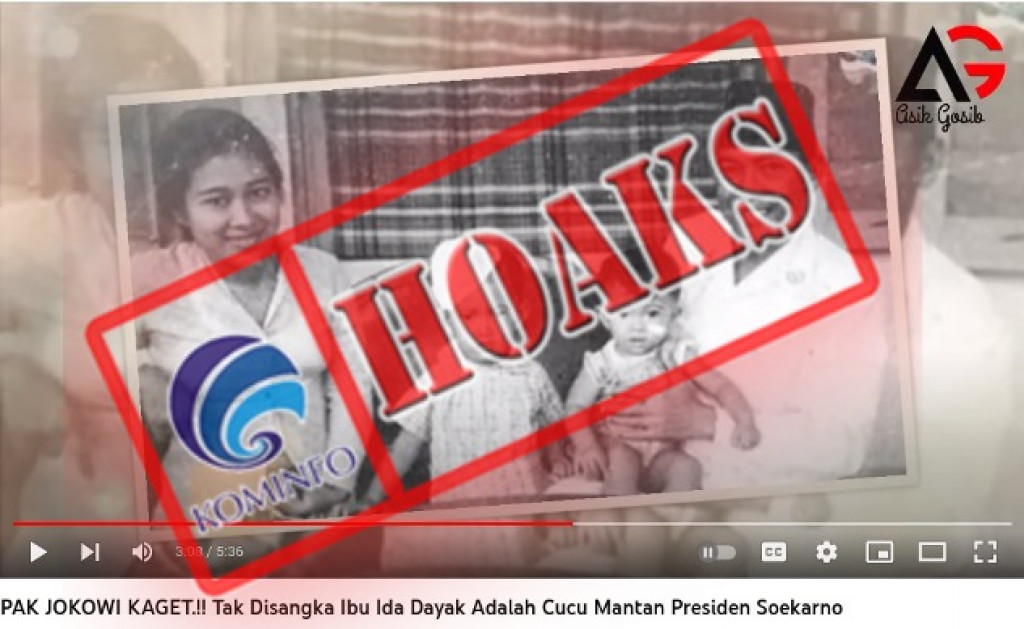 [HOAKS] Ida Dayak Adalah Cucu Mantan Presiden Soekarno