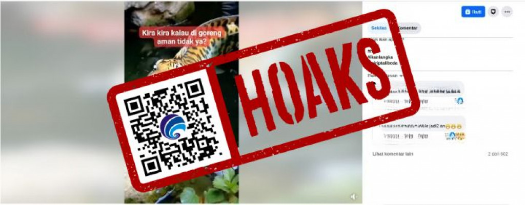 [HOAKS] Ikan Berkepala Harimau