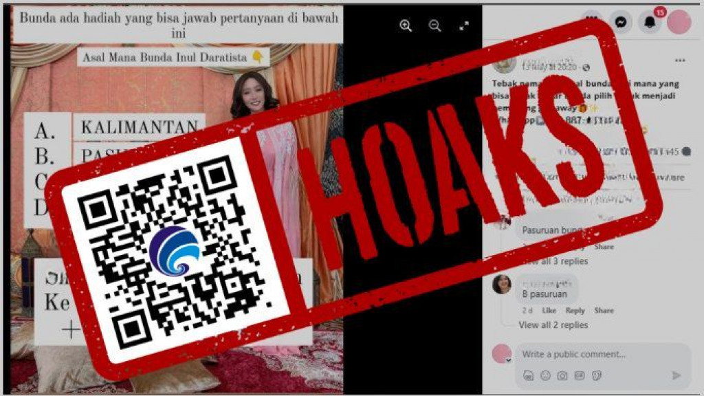 [HOAKS] Inul Daratista Gelar Giveaway dengan Kuis Tebak Daerah Asalnya