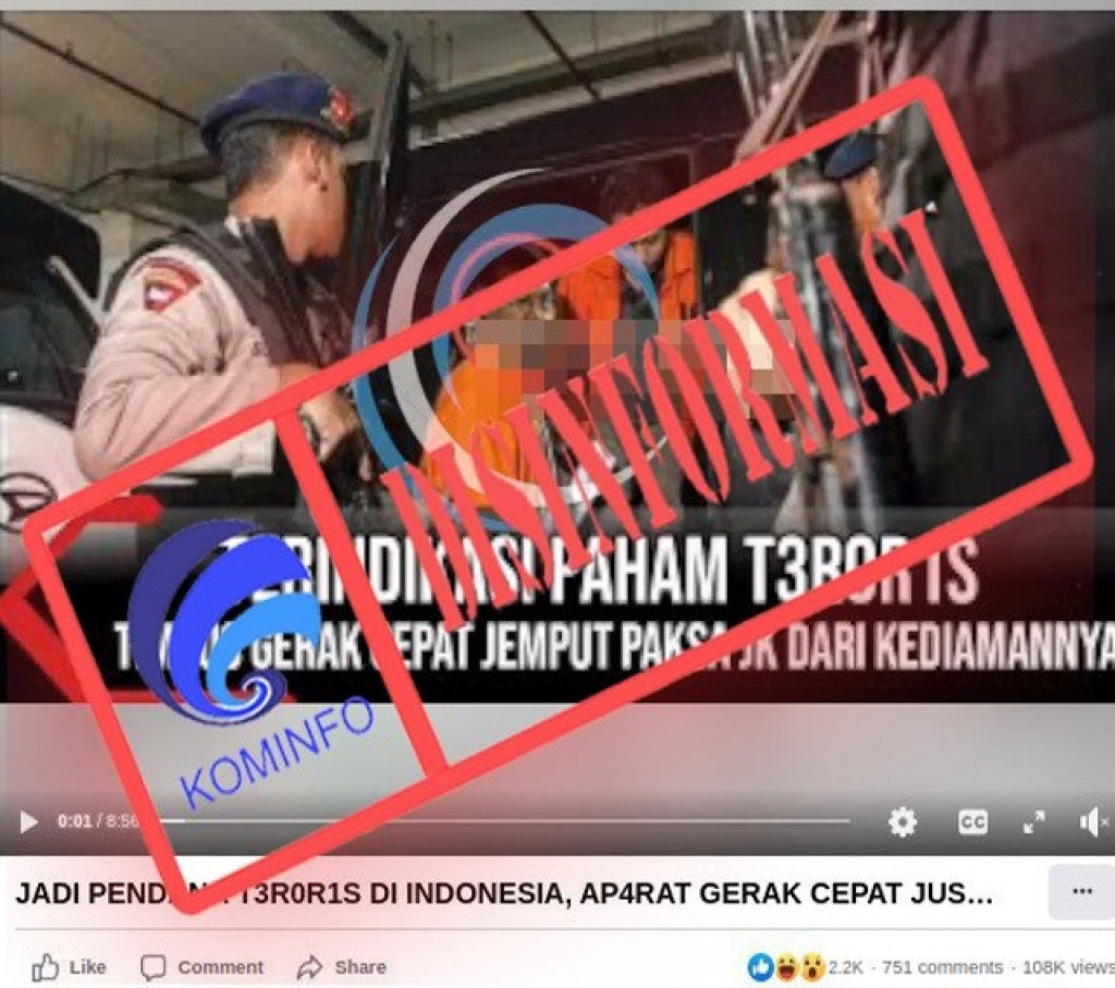 [DISINFORMASI] Jusuf Kalla Terbukti Danai Teroris di Indonesia