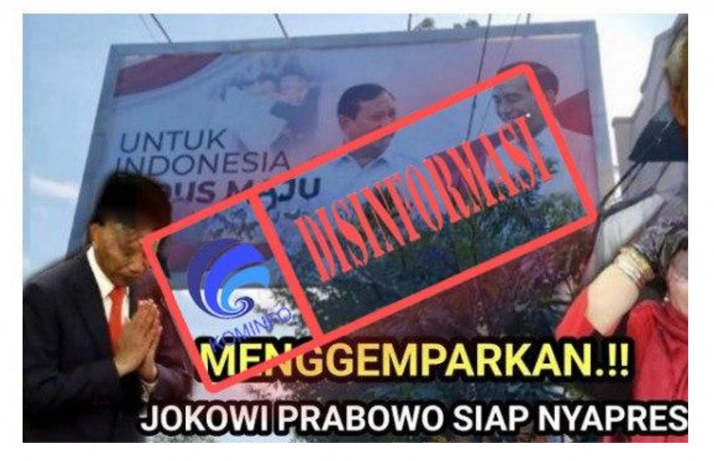 [DISINFORMASI] Jokowi-Prabowo Siap Berpasangan pada Pilpres 2024