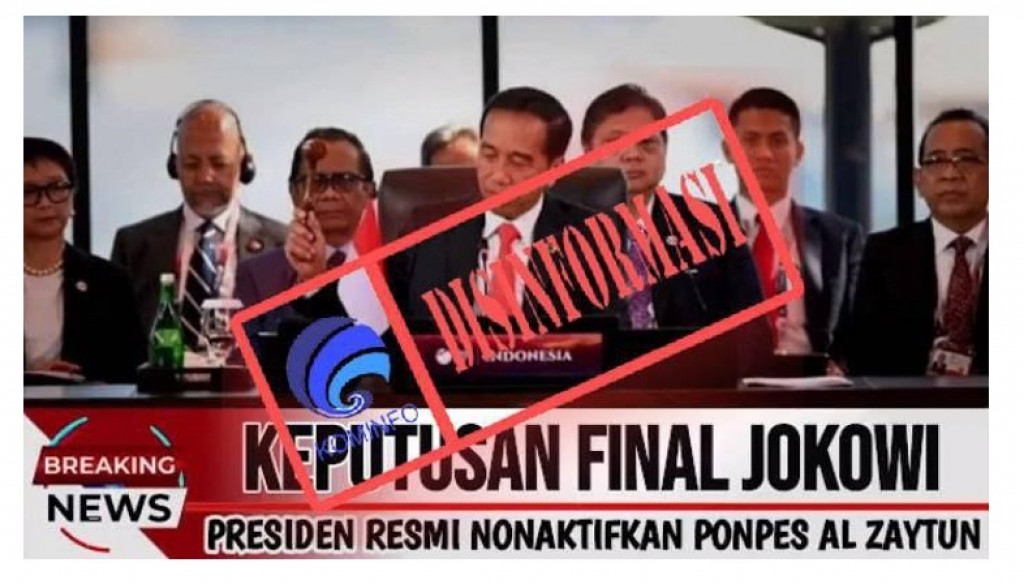 [DISINFORMASI] Presiden Jokowi Resmi Nonaktifkan Pondok Pesantren Al-Zaytun