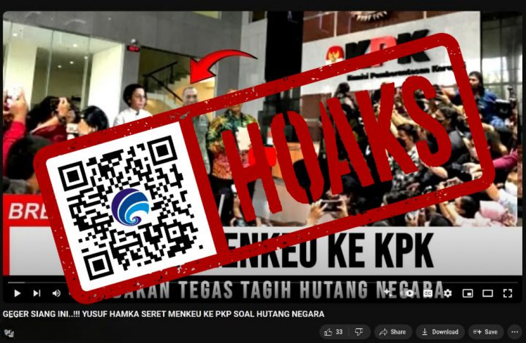 [HOAKS] Jusuf Hamka Seret Menkeu ke KPK Soal Hutang Negara