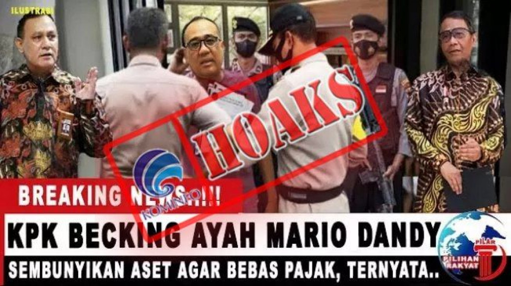 [HOAKS] KPK Beking Rafael Alun Trisambodo Sembunyikan Kekayaan agar Bebas dari Pajak