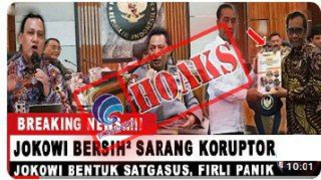 [HOAKS] KPK Dibubarkan, Jokowi Bentuk Satgasus Koruptor