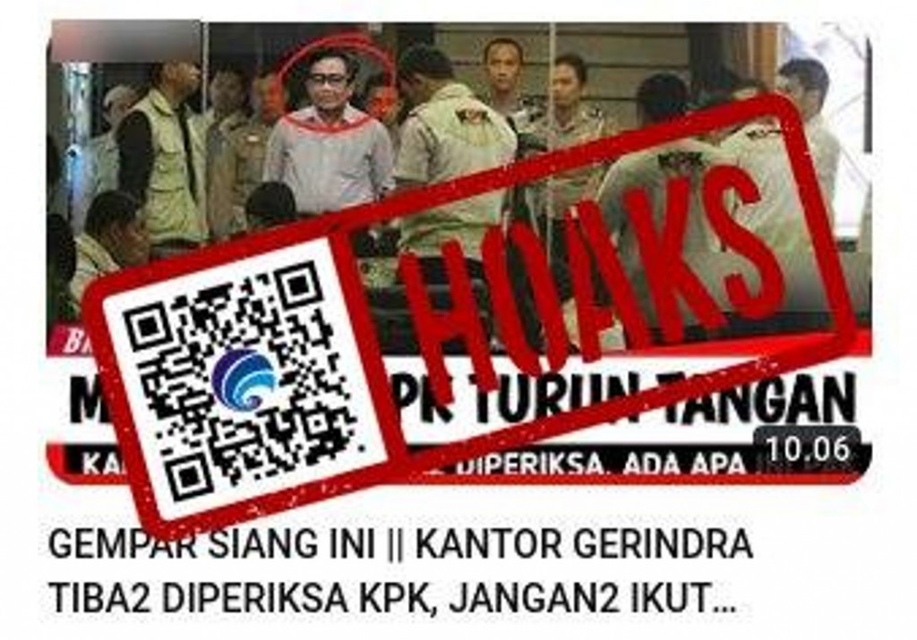 [HOAKS] KPK dan Mahfud MD Tiba - Tiba Memeriksa Kantor Partai Gerindra