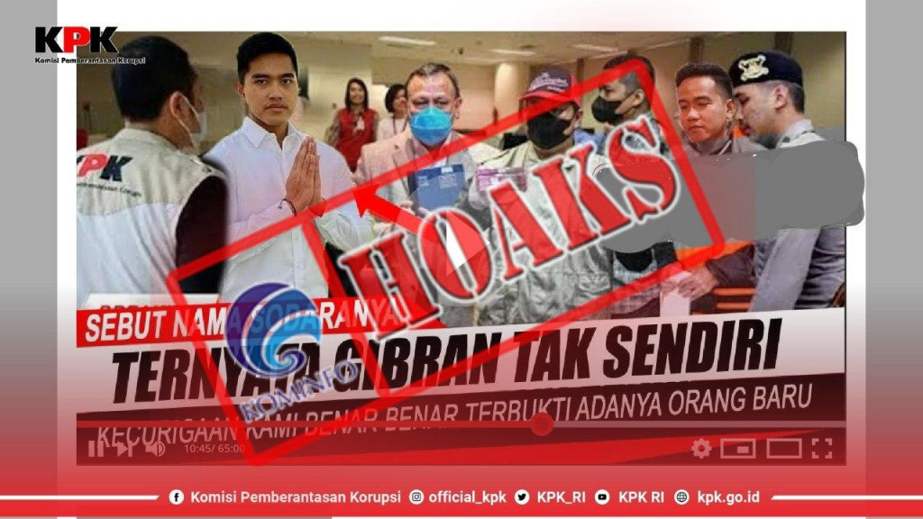 [HOAKS] KPK Menangkap Wali Kota Solo Gibran