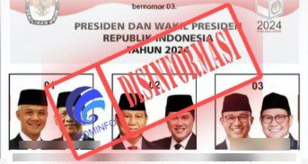 [DISINFORMASI] KPU Sudah Terbitkan Draf Surat Suara Capres-Cawapres 2024